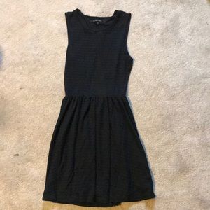Sleeveless fit and flare little black dress